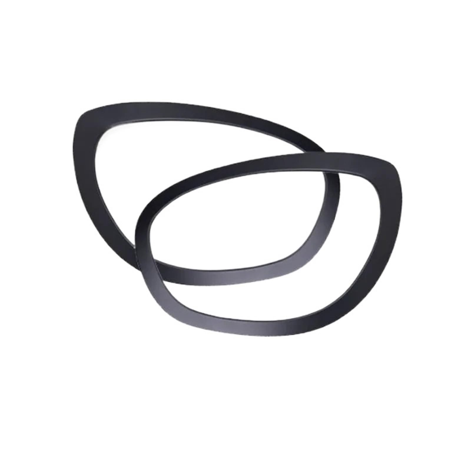 JIMYRA Auto-Augenbrauen-Scheinwerfer-Rücklicht-Rahmen, Rückleuchten-Ringgehäuse, Gehäuse, for Mini Cooper S JCW F60 Countryman, Auto-Styling-Zubehör Autoscheinwerfer-Augenbraue(Front (2pcs)) von JIMYRA