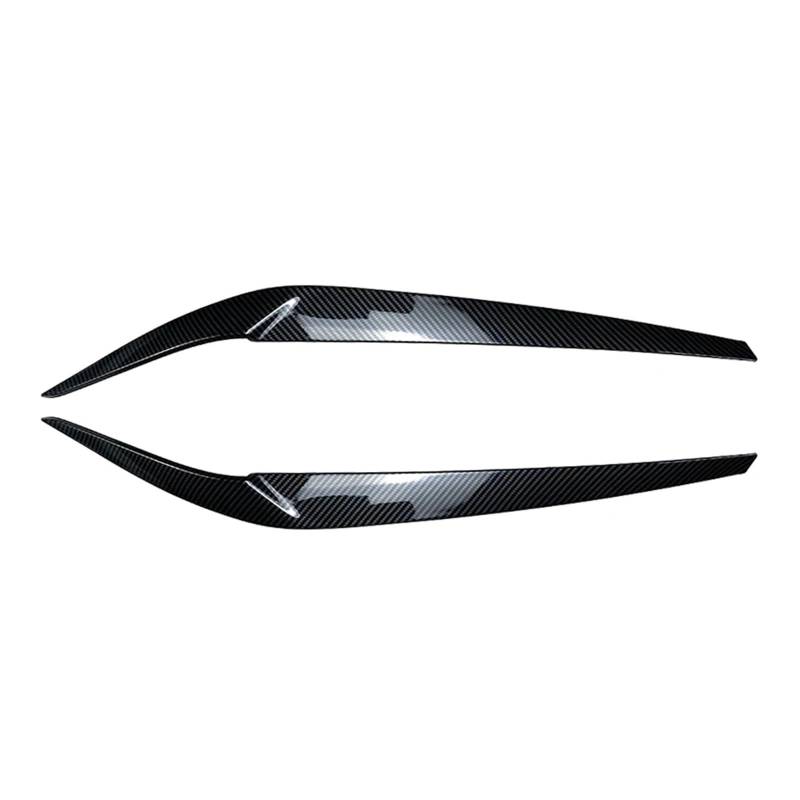 JIMYRA Auto-Frontscheinwerfer-Augenbraue-Augenlid-Abdeckungs-Zierteile, for BMW, for 5er G30 G31 G38 F90 M5 525I 530I 540I 2017 2018 2019 2020 2021 Autoscheinwerfer-Augenbraue(Carbon Fiber) von JIMYRA