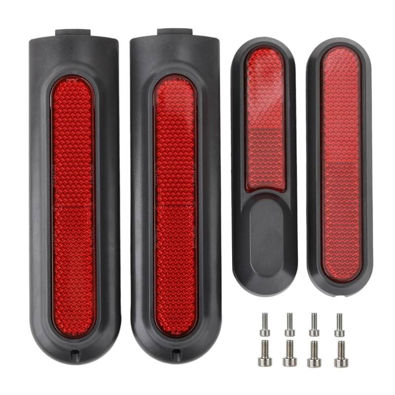 Reflektorstreifen 4pro Vorderradgabel-Radabdeckung, for Xiaomi, Elektroroller 4 Pro Hinterradnabe Reflektierende Abdeckung Aufkleber Teile(4pcs red) von JIMYRA