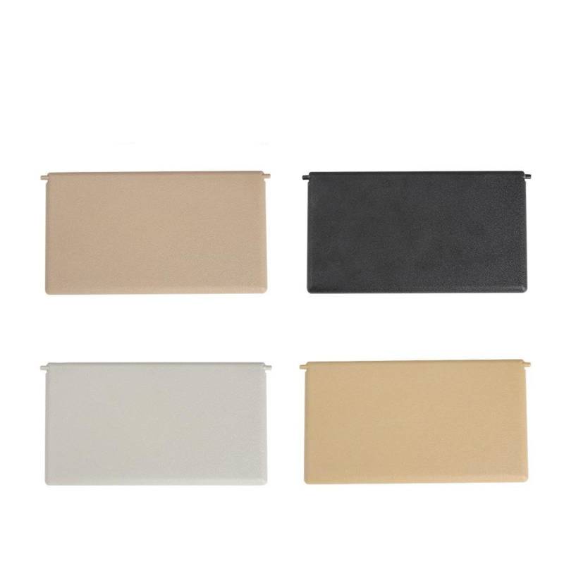 JINFOLI, for Mercedes-Benz, C-Klasse W203 Sonnenblende Schatten Spiegelabdeckung Innen Make-Up Spiegel Kosmetikspiegel Abdeckung Schwarz Beige Grau Sonnenblendenspiegel(Model A Gray) von JINFOLI