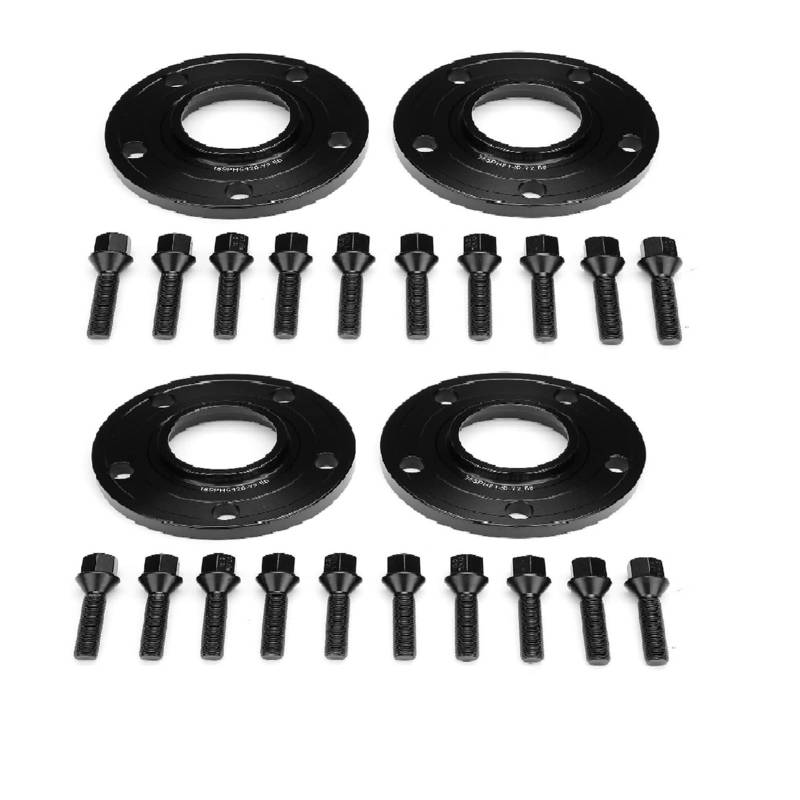 JINFOLI 2/4 Stück 12 mm Spurverbreiterung PCS 5 x 120 mm CB 72,56 mm, for, 1 3 5 6 7 8 Serie E82 E88 E30 E36 E46 E34 E53 E46 E60 E91(4pcs) von JINFOLI