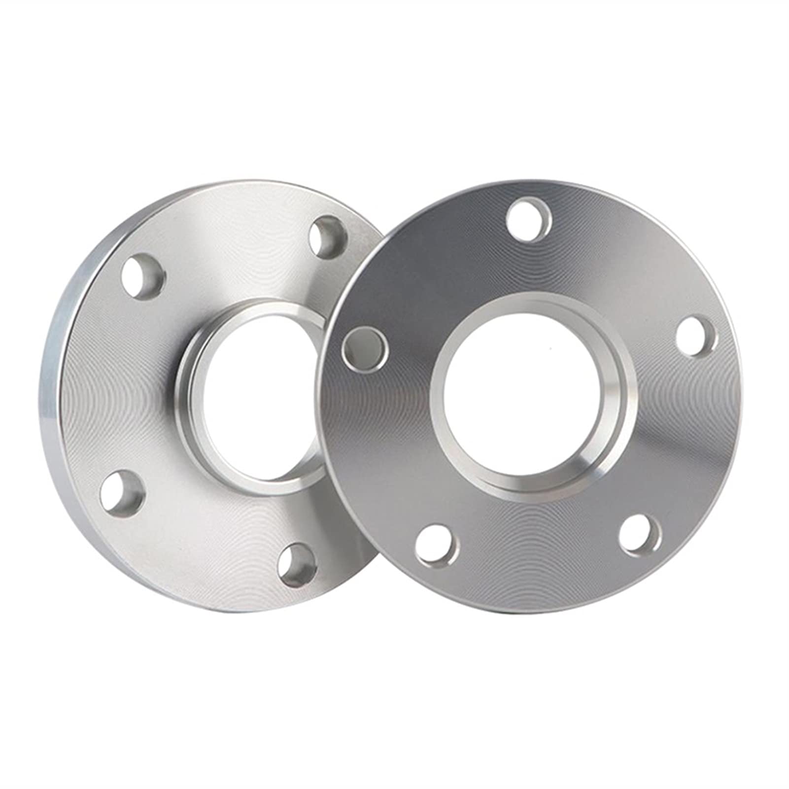 JINFOLI 2 STÜCKE Felgenverbreiterung Radadapter Abstandshalter, for Benz, R5x112 CB 66,6mm geschmiedetes Aluminium(15mm silver) von JINFOLI