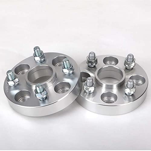 JINFOLI 2 stück 5 20 25 30 35mm PCD 4x110 Zentrum Bohrung 60,1mm Spurverbreiterung Adapter Flang 4 Lug Anzug Universal Auto M10xP 1,5 10xP 1,25(20mm P10x1.5 Silver) von JINFOLI