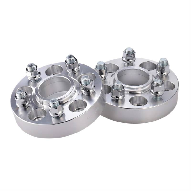 JINFOLI 2 stück PCD 5x120 CB 64,1 Aluminium Schmieden Rad Spacer Felge Spacer Pilot, for Civic, typ R Legende(2PC silver 30mm) von JINFOLI