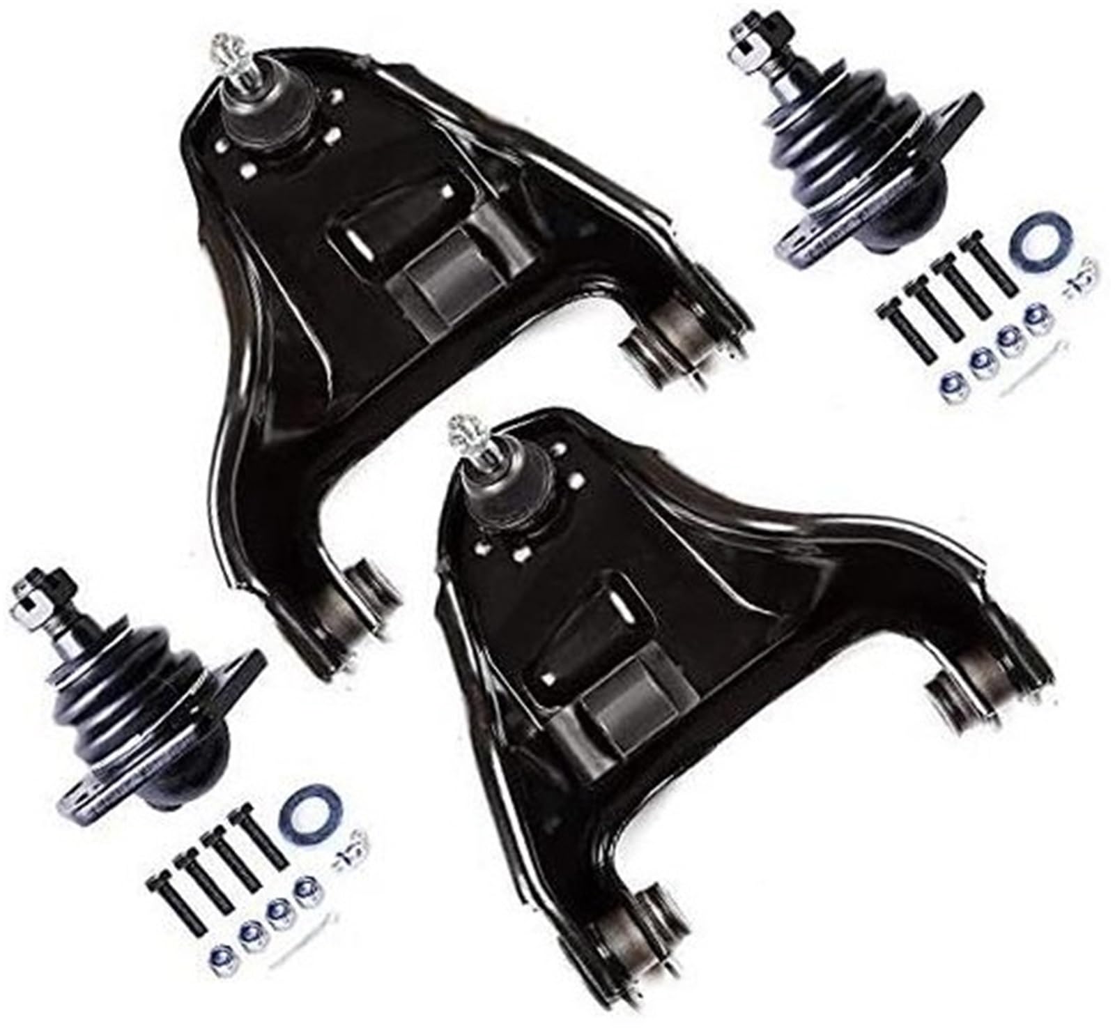 JINFOLI 4-teiliges Vorderradaufhängungsset, oberes Querlenker-unteres Kugelgelenk, for 1997-2004, for Chevy, S10 4WD 1997-2002, for GMC Jimmy 4WD oberer und unterer Kugelgelenksatz von JINFOLI