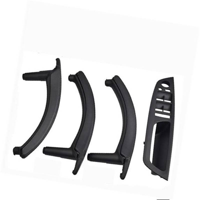 JINFOLI 4PCS Set LHD RHD Carbon Fiber Texture Auto Links Rechts Innen Innen Tür Pull Griff Trim Abdeckung, for, E70 E71 X5 X6 Innentürgriffe(RHD-Black-Hige) von JINFOLI