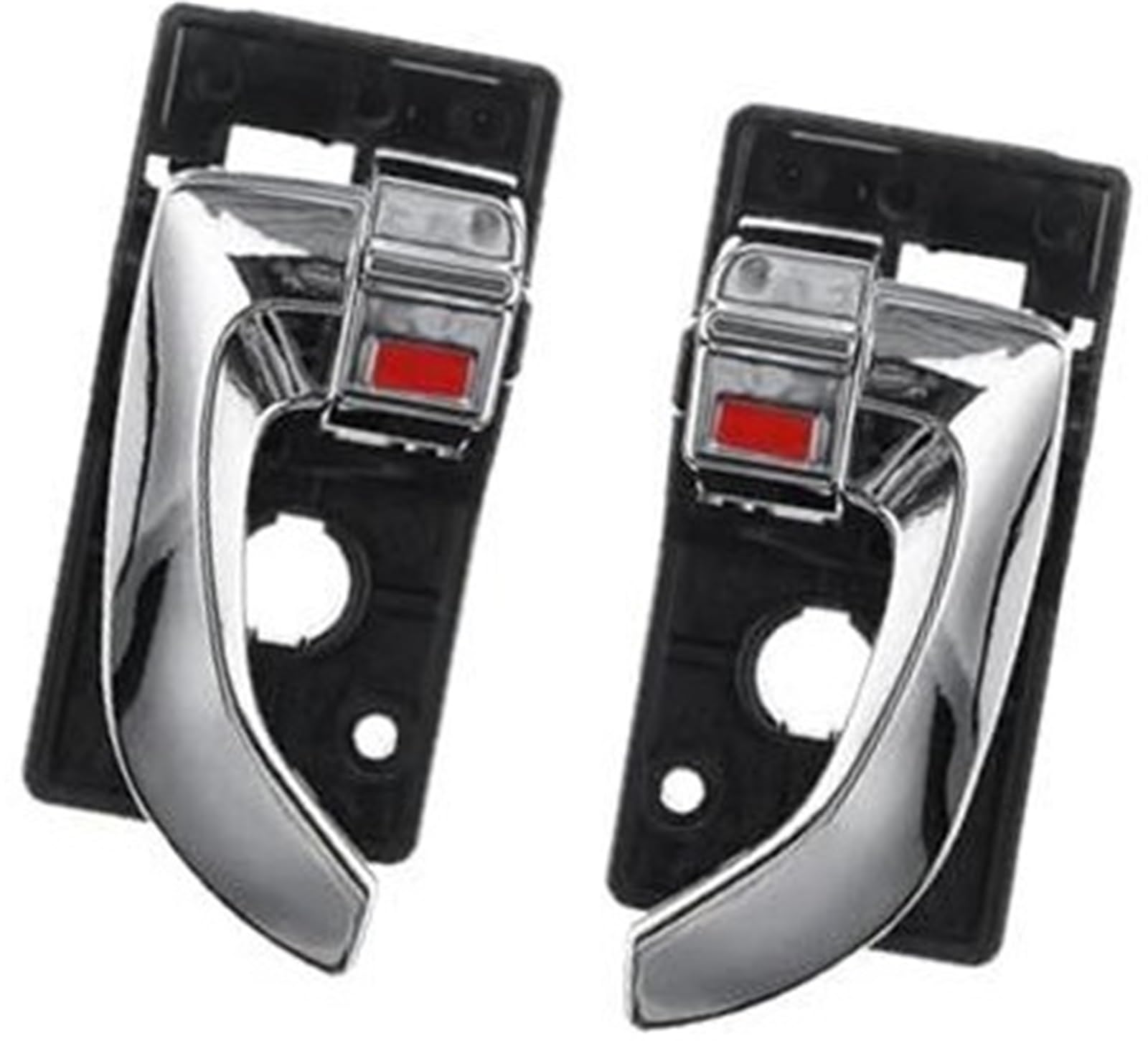 JINFOLI 82620-2Z02, for Hyundai, for Tucson 2005 2006 2007 2008 2009 Autoinnenraum Innentürgriff Links rechts Set Zubehör Innentürgriffe(Black 2pcs Chrome) von JINFOLI