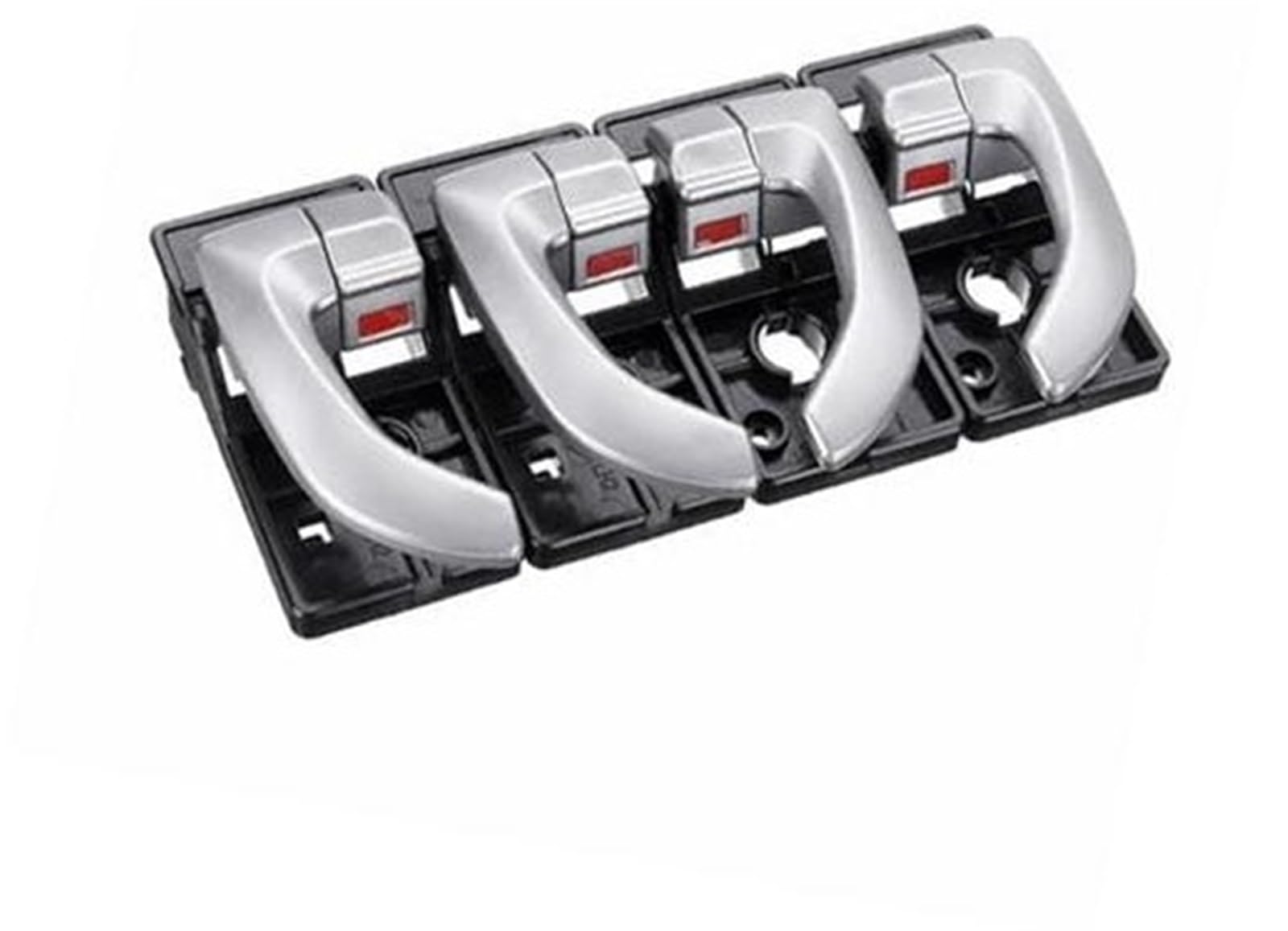 JINFOLI 82620-2Z02, for Hyundai, for Tucson 2005 2006 2007 2008 2009 Autoinnenraum Innentürgriff Links rechts Set Zubehör Innentürgriffe(Black 4pcs Silver) von JINFOLI