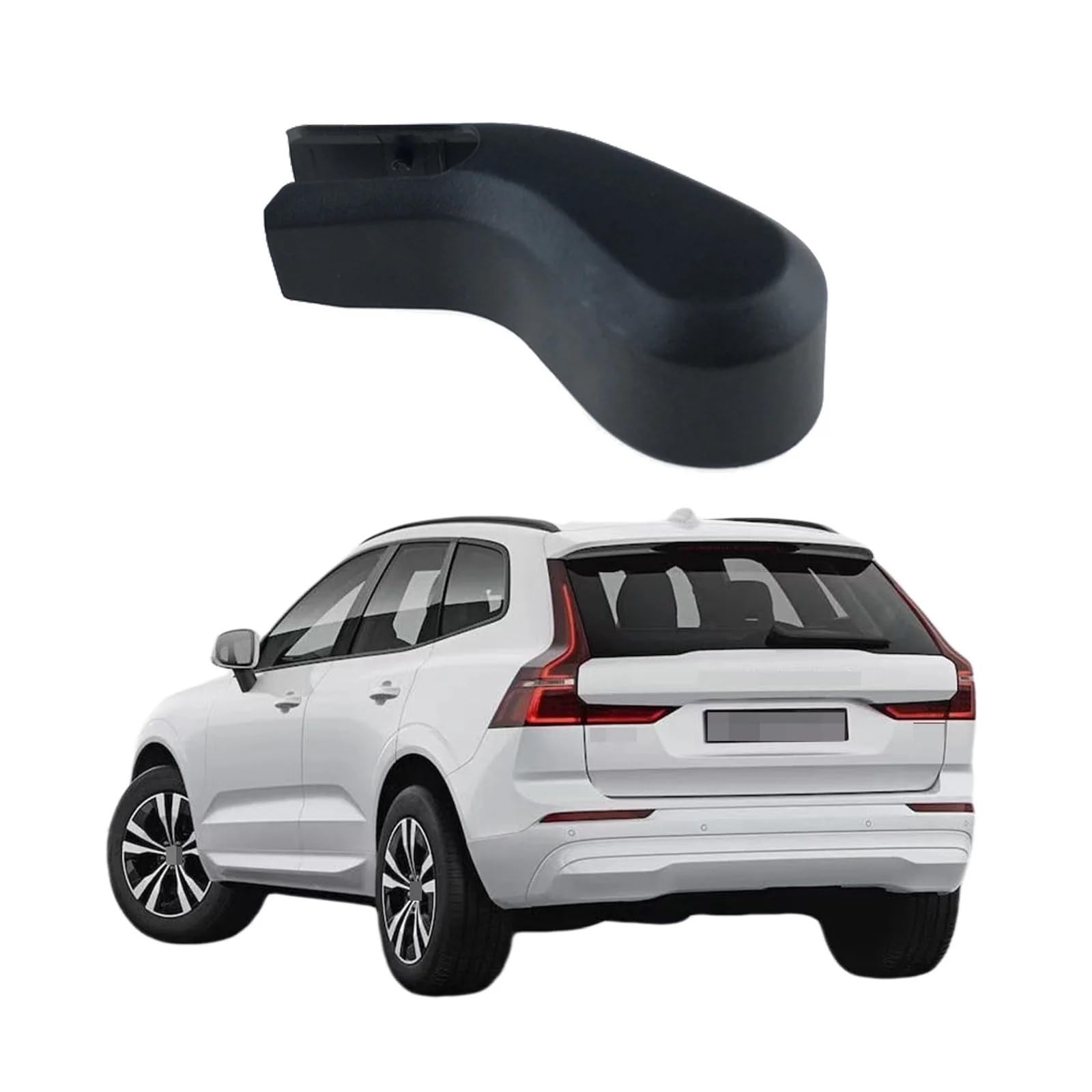 JINFOLI Abdeckkappe for Heckscheiben-Scheibenwaschanlage, Wischerarmmutter, for Volvo, for XC60 2018–2022, Autozubehör Abdeckkappe der hinteren Wischerarmwaschanlage von JINFOLI