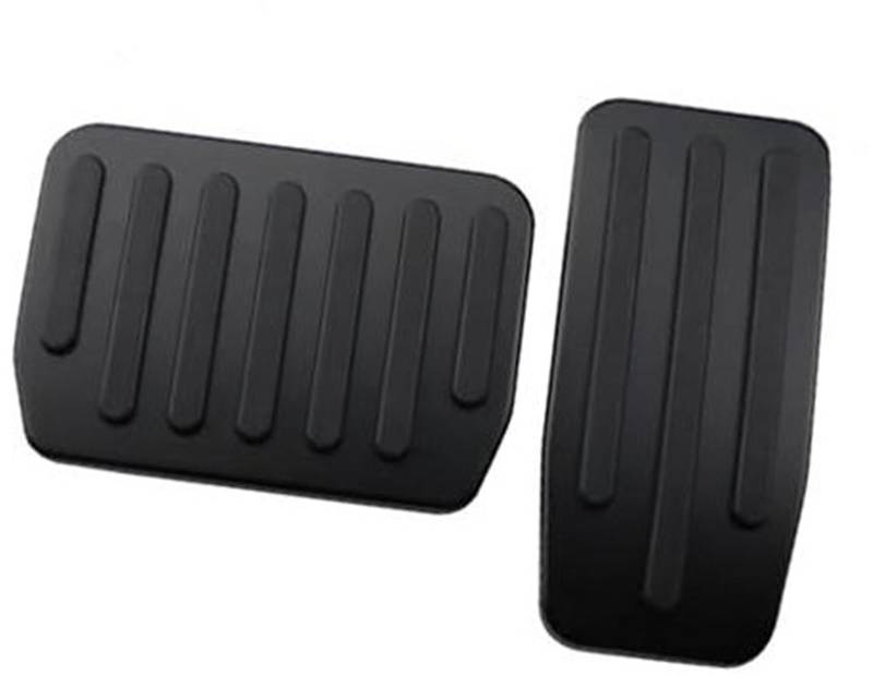 JINFOLI Auto-Bremsfußpedal-Pads, for Tesla, Modell 3, Modell Y, Gaspedal, Bremspedal, Modell 3, Zubehör, Aluminiumlegierung Autopedal(BLACK Black) von JINFOLI