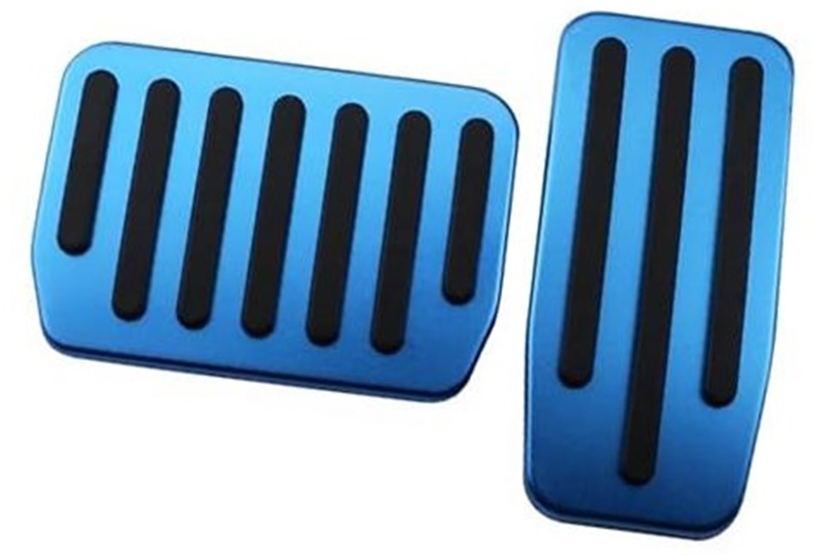 JINFOLI Auto-Bremsfußpedal-Pads, for Tesla, Modell 3, Modell Y, Gaspedal, Bremspedal, Modell 3, Zubehör, Aluminiumlegierung Autopedal(BLACK Blue) von JINFOLI