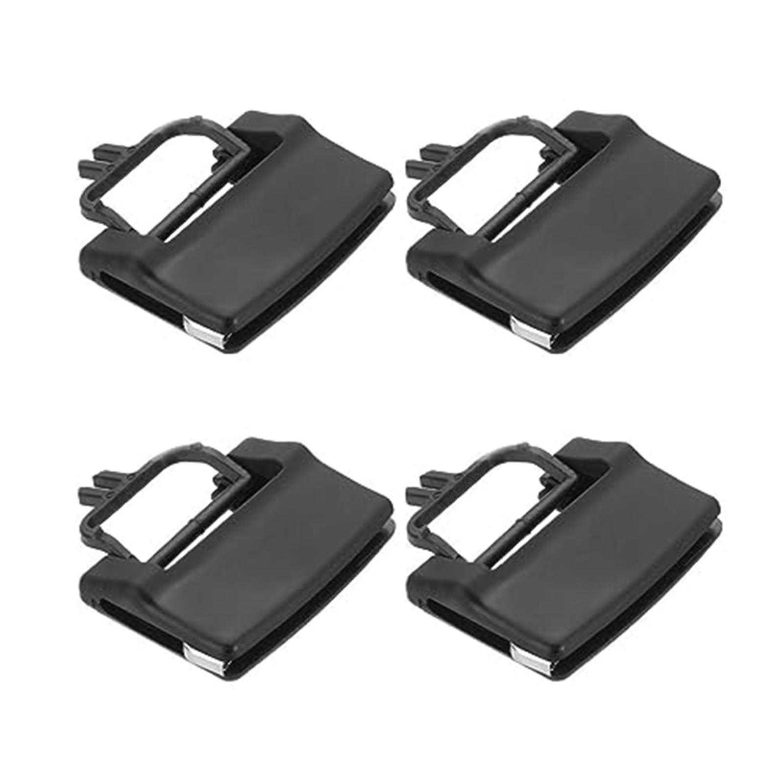 JINFOLI Auto-Front-Klimaanlage, Entlüftungsauslass, Laschenclip, Kfz-Innenraum, for Mercedes-Benz, W164 X164 Luftgitter(Black 4PCS) von JINFOLI