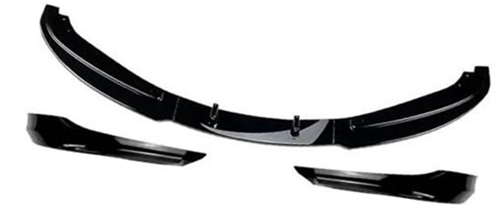 JINFOLI Auto-Frontspoiler, Auto-Frontstoßstangen-Lippenkörper-Kit, Spoiler-Splitter, Stoßstangen-Lippensplitter, for, for 3er, for E91 335i, for Touring 2006–2007 Frontspoiler(Black Black AB) von JINFOLI