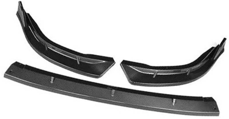 JINFOLI Auto-Frontspoiler, for Civic, for 8. Generation 2006 2007 2008 2009 2010 2011, Auto-Frontstoßstangen-Lippenkörper-Kit, Spoiler, Stoßstangen-Lippensplitter Frontspoiler(BLACK Carbon Fiber Look) von JINFOLI