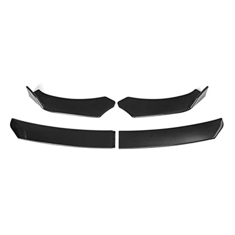 JINFOLI Auto Frontstoßstange Splitter Lip Spoiler Body Kit Stoßstange Diffusor, for Seat, Leon FR 5F MK1 MK3 MK3.5 MK5, for Ibiza 6J 6L Frontspoiler Frontspoiler(Black Carbon Fiber Look) von JINFOLI