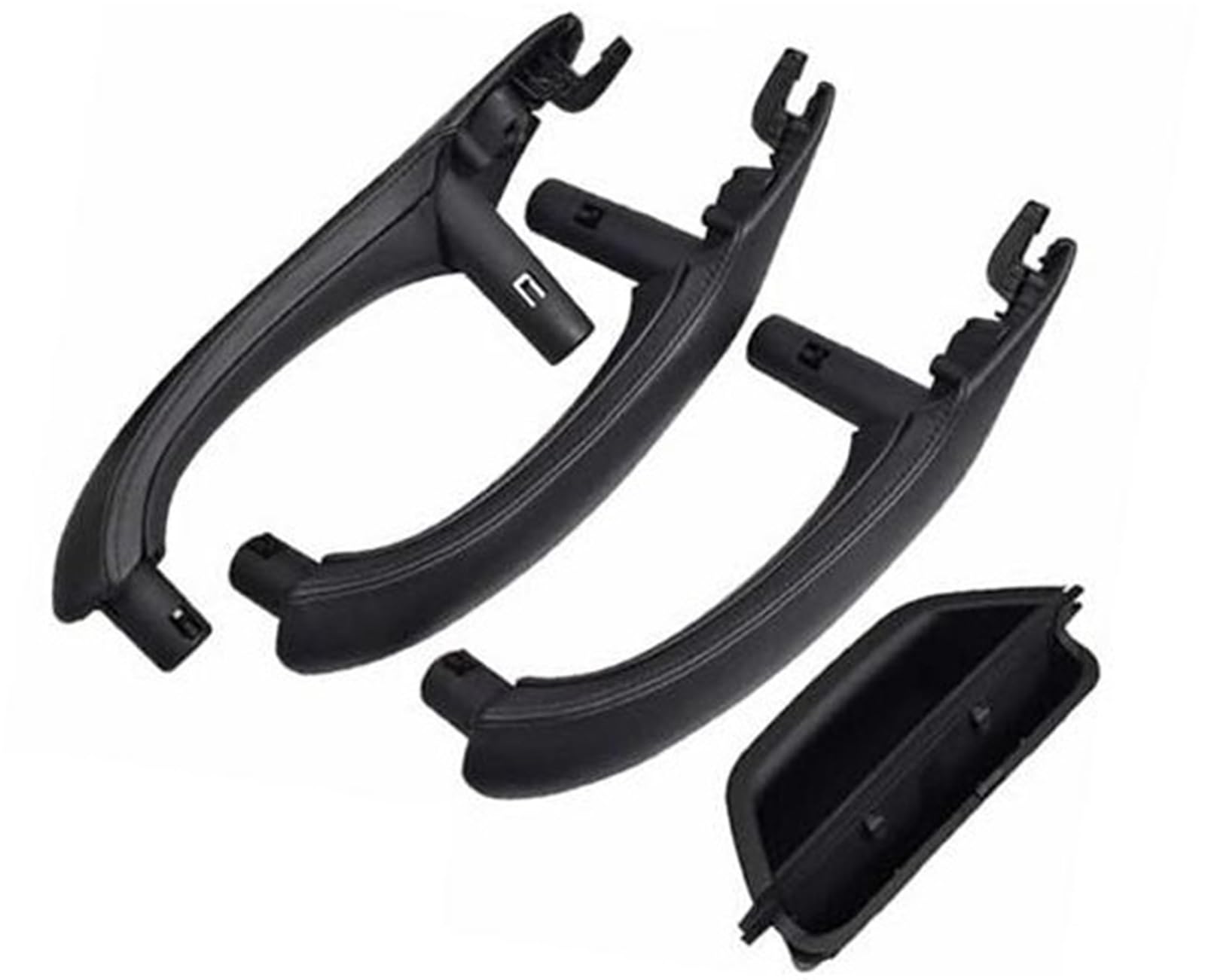 JINFOLI Auto-Innentür-Zuggriff-Lederbezug-Set, Ersatz-LHD RHD, for, X3 X4 F25 F26 2010–2016 51417248502R Innentürgriffe(Black 4-lhd-Black) von JINFOLI