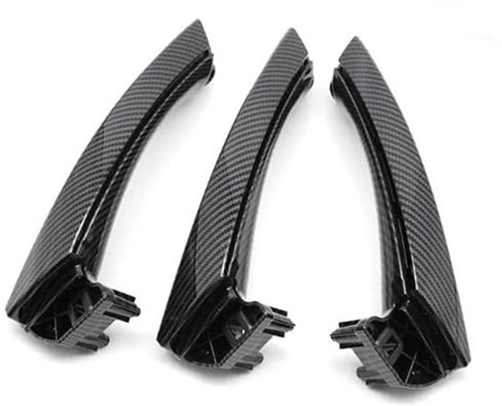 JINFOLI Auto-Innentürgriff, for, 3er-Serie E90 E91 316 318 320 325 328 vorne hinten links rechts Auto-Innengriff Innentürverkleidung Zugverkleidungsabdeckung Innentürgriffe(BLACK Carbon Fibre Pattern von JINFOLI