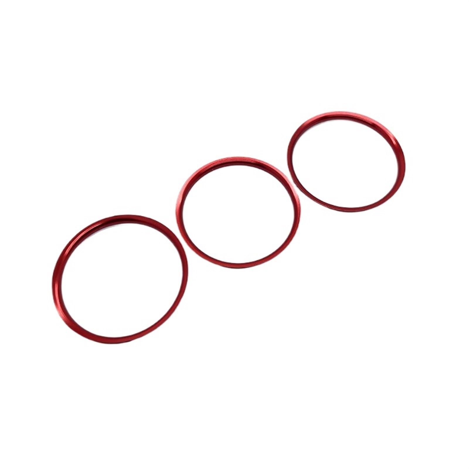 JINFOLI Auto-Klimaanlage AC Vent Outlet Ring Trim, for Mazda MX-5 MX5, for Mazda 2 CX-3 CX3 RF ND Autozubehör Verkleidung der Lüftungsauslassabdeckung (Size : RED) von JINFOLI