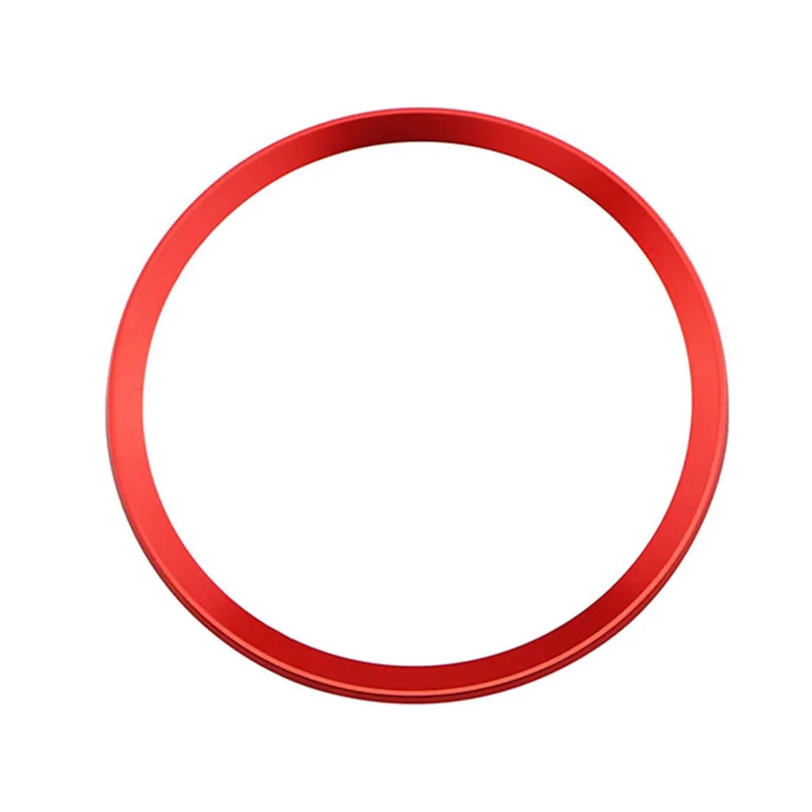 JINFOLI Auto Lenkrad Ring Center Trim Aufkleber Fall, for Audi, for A3 2013-2015, Dekoration Zubehör Abdeckungen Zubehör Lenkradbezüge(1pcs red Sticker) von JINFOLI