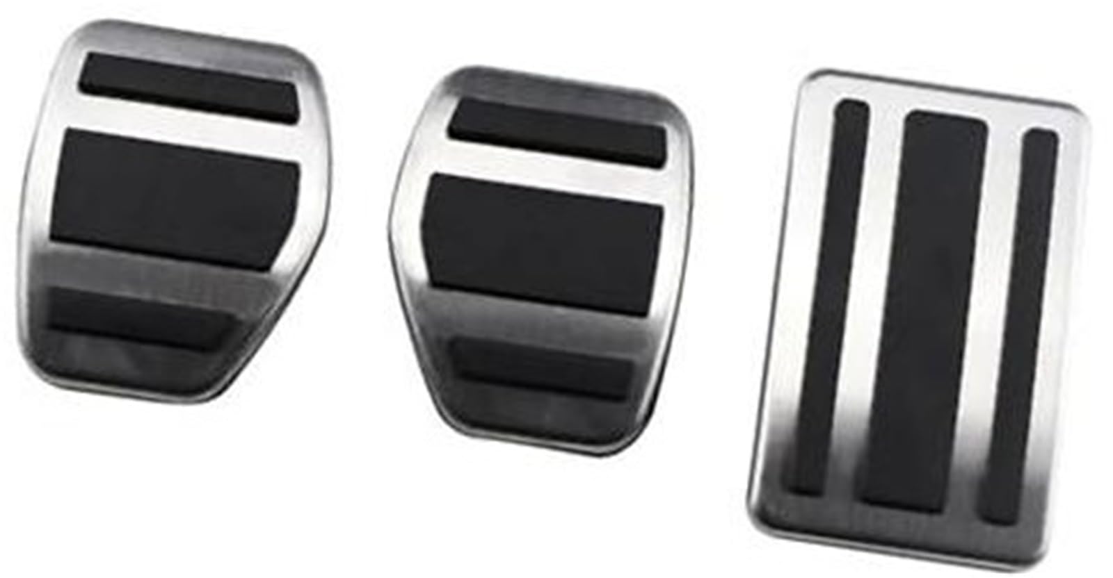 JINFOLI Auto-Pedalabdeckung, for Peugeot, 508, for Citroen, C5 C6 2012–2014, Edelstahl, AT MT Autozubehör, Pedale, Bremskupplung Autopedal(BLACK MT 3 Pieces) von JINFOLI