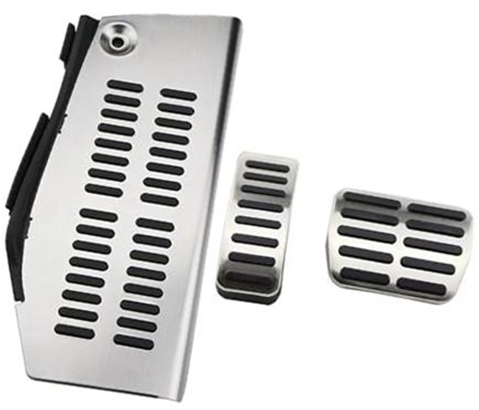 JINFOLI Auto-Pedalabdeckung, for VW, for Golf, 4 MK4, for Golf, 4 1997–2005, Edelstahl-Bremspedal-Schutzabdeckung Autopedal(BLACK AT with rest pedal) von JINFOLI