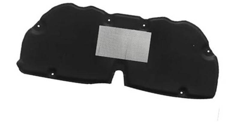 JINFOLI Automotor Wärme Schalldämmung Baumwolle Fronthaube Matte Pad Abdeckung Noise Deadener, for Toyota, for Corolla, 2007-2023 Isolierung(Black Aluminum Foil 14-18) von JINFOLI