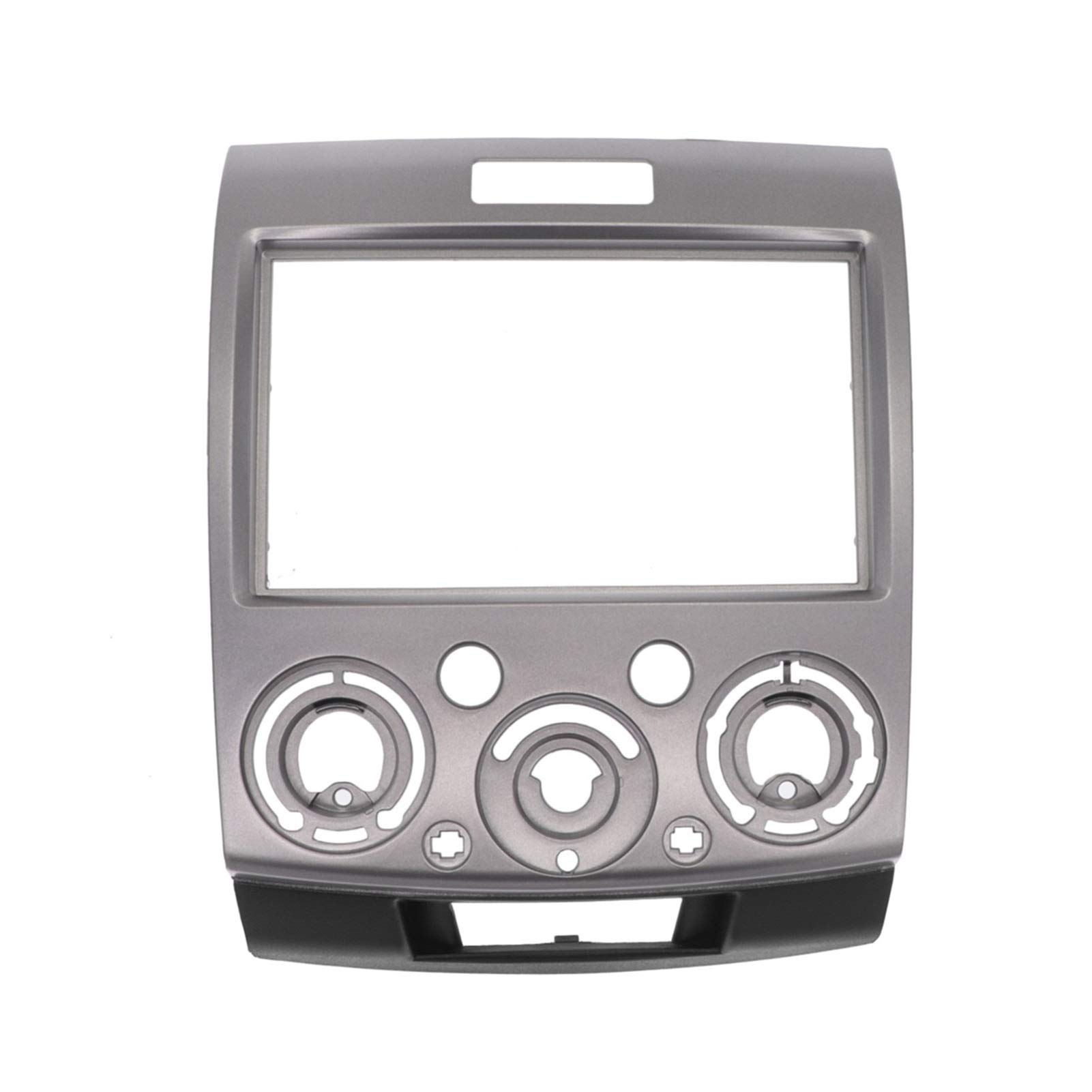 JINFOLI Car Audio Radio Panel Stereo Rahmen Blende, for Ford, Everest Ranger, for Mazda, BT-50 BT50 Facia Dashboard Mount Lünette Trim Kit Faszien(Silver,173x98) von JINFOLI