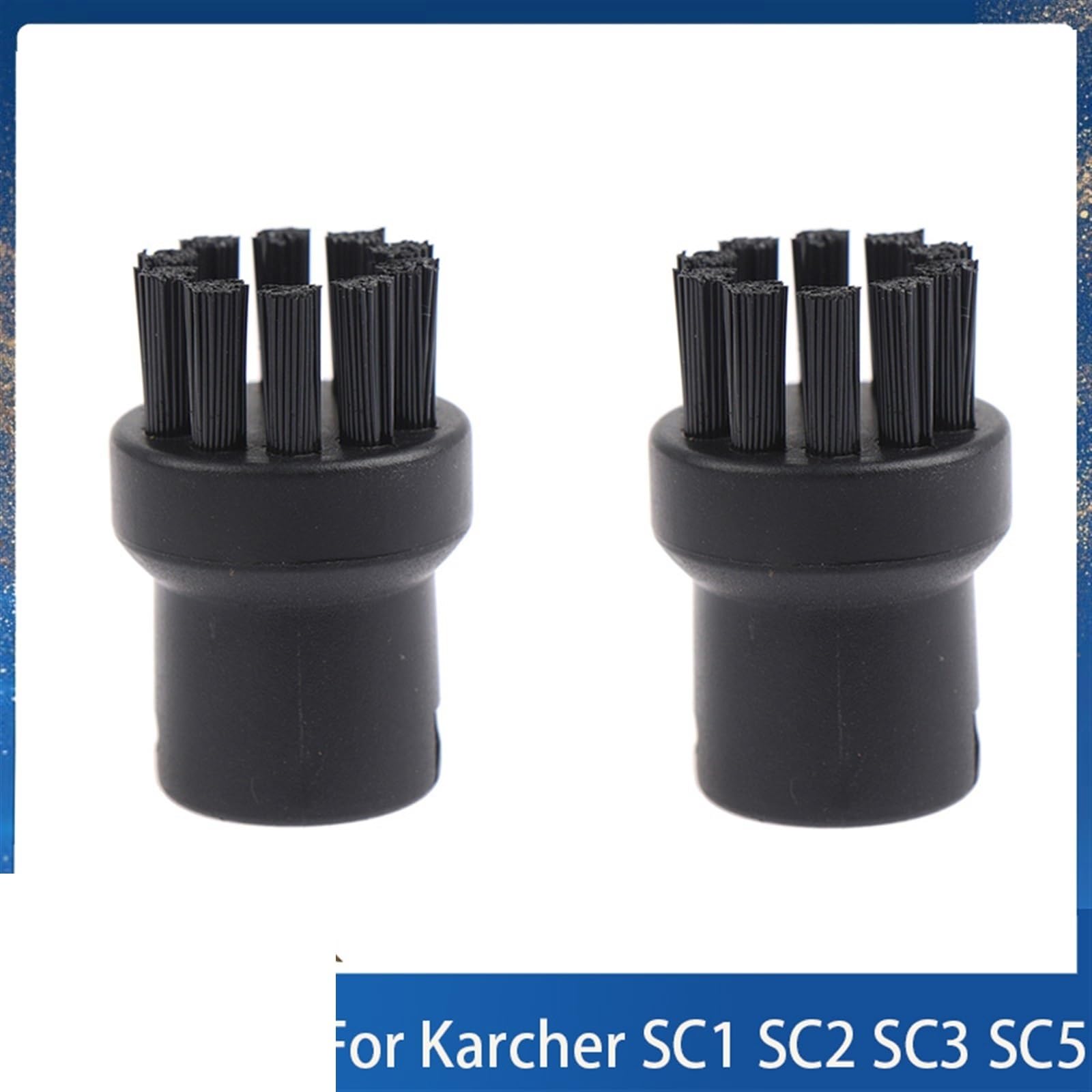 JINFOLI Dampfreinigungsbürste for Karcher SC1 SC2 SC3 SC4 SC5 SC7 CTK10 Aufsätze, Ersatz-Rundsprinklerdüsenkopf Aufsätze für Dampfreiniger(As Show 2PCS) von JINFOLI