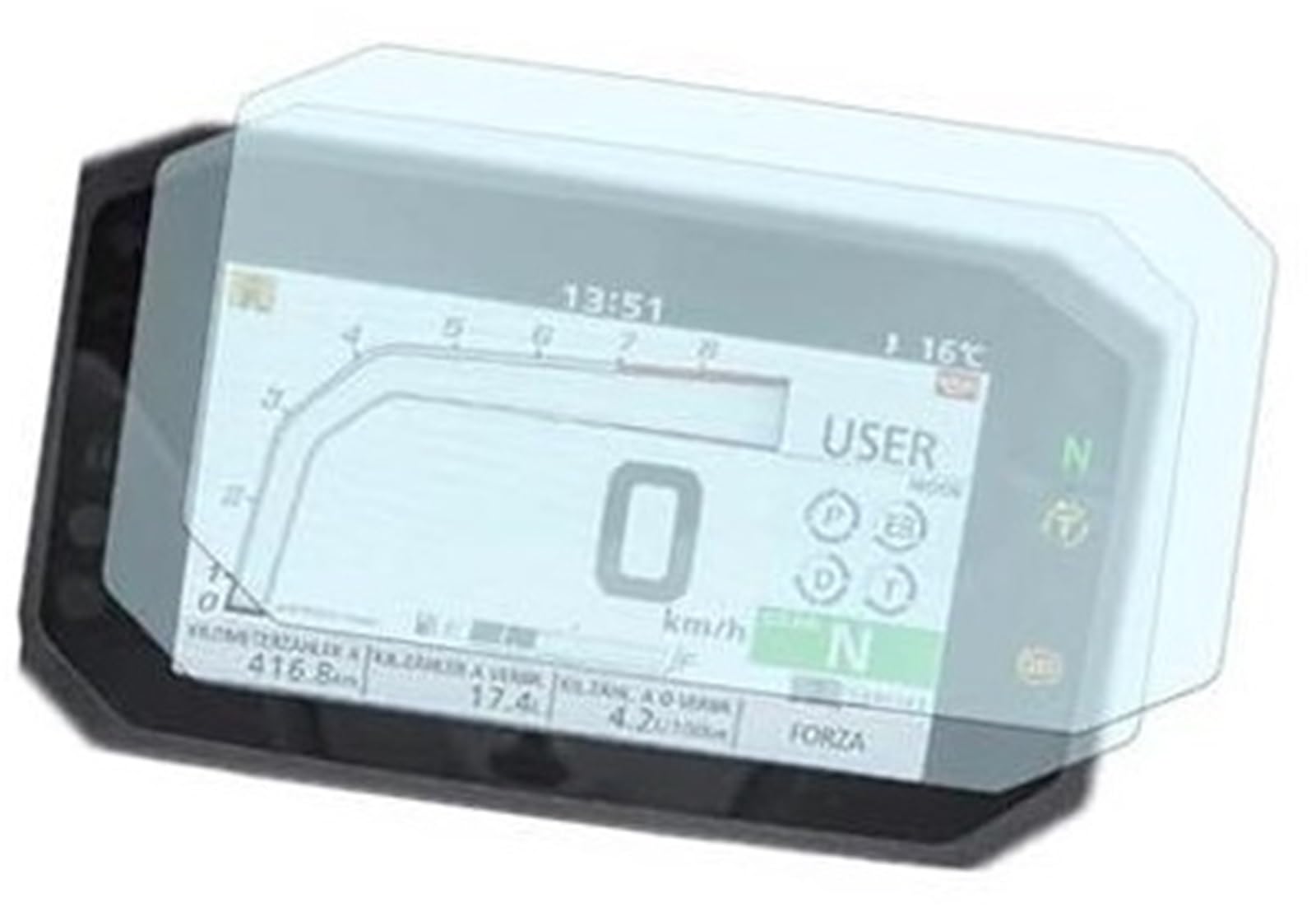 JINFOLI Displayschutzfolie, for CB1000R CB1000 CB 1000 R 2021–2023, Motorradzubehör, Kombiinstrument, Kratzschutzfolie, Displayschutzfolie Displayschutzfolie für das Armaturenbrett von JINFOLI