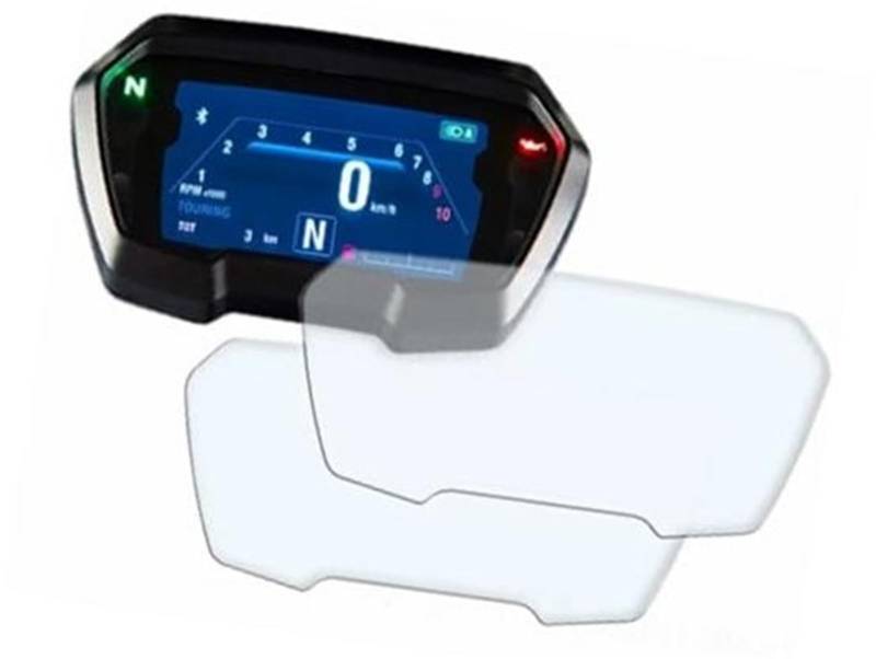 JINFOLI Displayschutzfolie, for DIAVEL 1260 1260S S 2019 2020 2021 2022 Motorrad-Kratz-Cluster-Display Displayschutzfolie für das Armaturenbrett(Black 3 Pieces) von JINFOLI