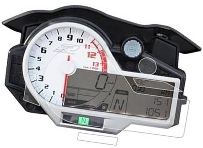 JINFOLI Displayschutzfolie, for S1000R S1000RR S1000XR 2015–2017 S1000 RR Motorrad-Tachometerschutz, Kratzcluster-Displayschutzfolie Displayschutzfolie für das Armaturenbrett(Black 4 pcs) von JINFOLI