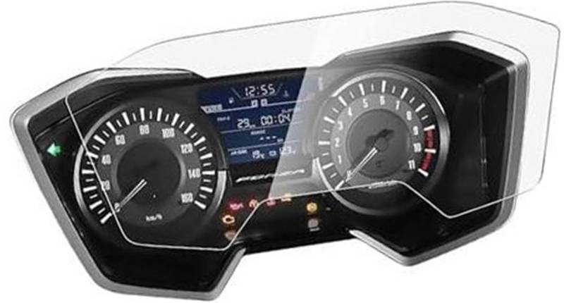 JINFOLI Displayschutzfolie Motorrad Cluster Scratch Cluster Displayschutzfolie Schutzfolie, for ZA 300/350, forZA300, forZA350 Zubehör Displayschutzfolie für das Armaturenbrett(Black 1 Set) von JINFOLI