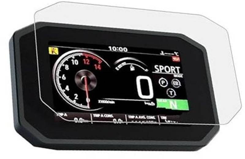 JINFOLI Displayschutzfolie Motorradzubehör Scratch Cluster Screen, for ZA 750, für, forza750 2021 - Displayschutzfolie für das Armaturenbrett(Black Quantity-2) von JINFOLI