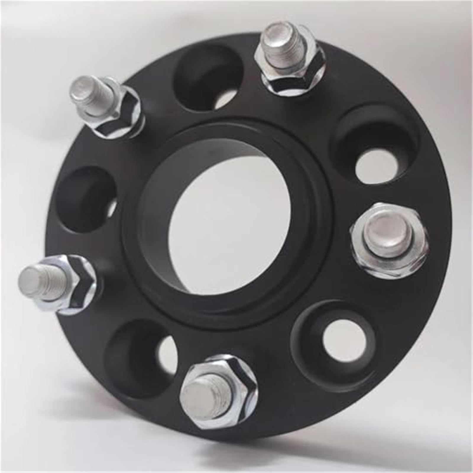 JINFOLI Distanzstücke, Spurverbreiterungen 5x115 Hubcentric 70.3 Auto-Aluminium-Rad-Distanzstück-Adapter, for Chevy, Trennscheiben, Unterlegscheiben, Platte Nabenabstandshalter für Kraftfahrzeuge(BLAC von JINFOLI