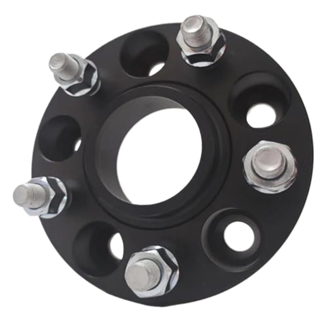 JINFOLI Distanzstücke, Spurverbreiterungen 5x115 Hubcentric 70.3 Auto-Aluminium-Rad-Distanzstück-Adapter, for Chevy, Trennscheiben, Unterlegscheiben, Platte Nabenabstandshalter für Kraftfahrzeuge(BLAC von JINFOLI