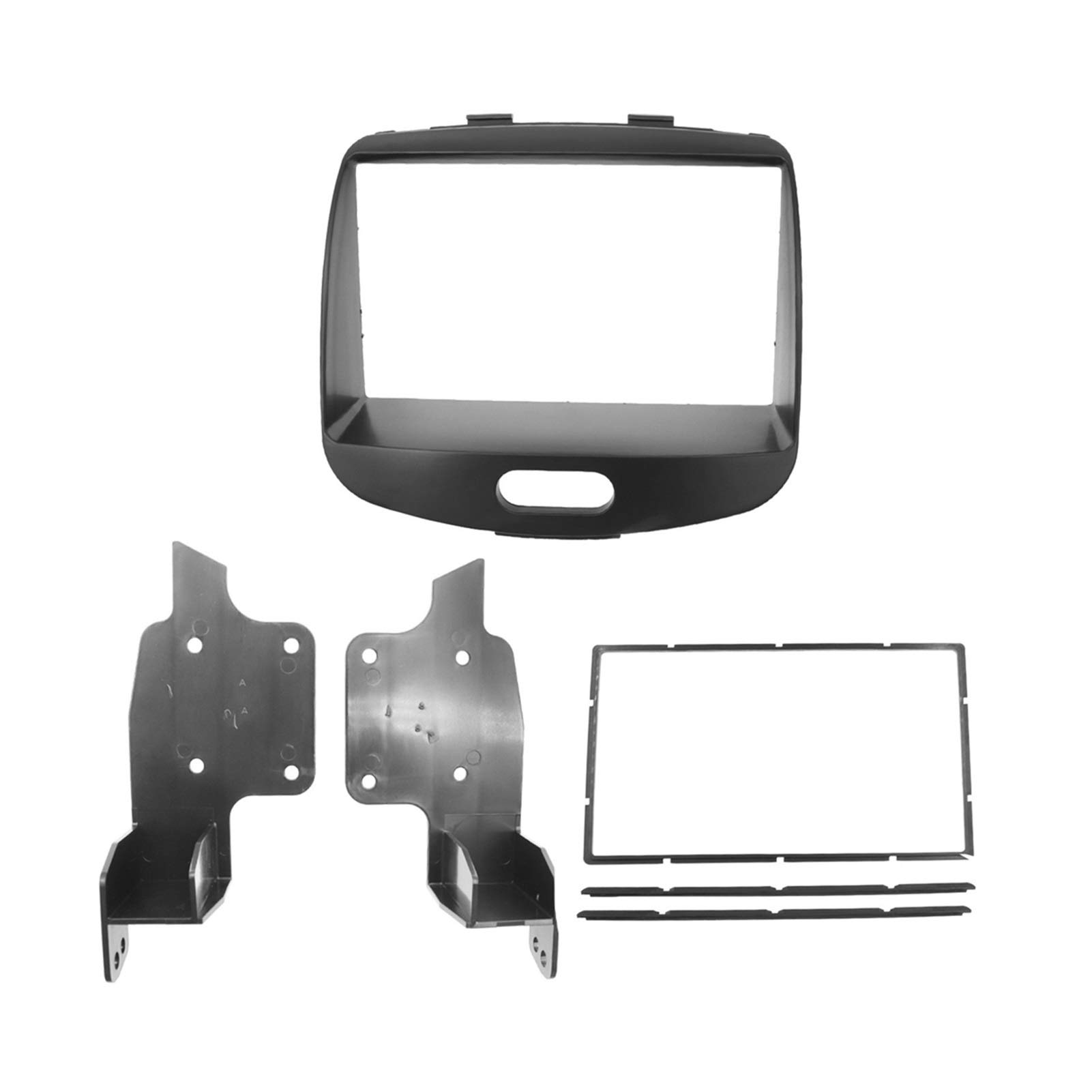 JINFOLI Doppel-Din-Autoradio-Blende, for Hyundai, I-10 I10 2008+, Stereo-Facia-Rahmen, Dash-Mount-Kit, Adapter, Blende, Blende, 173 x 98 mm Faszien von JINFOLI