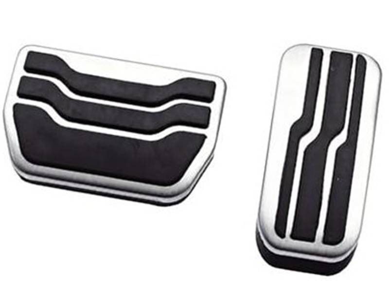 JINFOLI Edelstahl Auto Bremspedal Pads Pedale Abdeckung, for Ford, for Mondeo, EDGE AT 2015-2022 Auto Zubehör Autopedal von JINFOLI