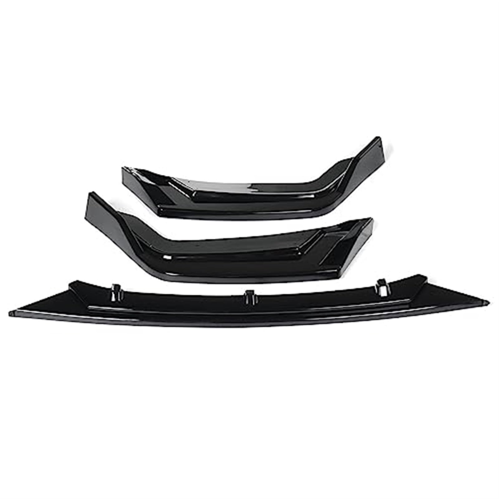 JINFOLI Frontstoßstange Lip Spoiler Splitter Diffusor Body Kit Guard Deflector, for Civic, Hatchback SI 2020 2021 Autozubehör Frontspoiler Frontspoiler(Black 2020 2021 Black) von JINFOLI