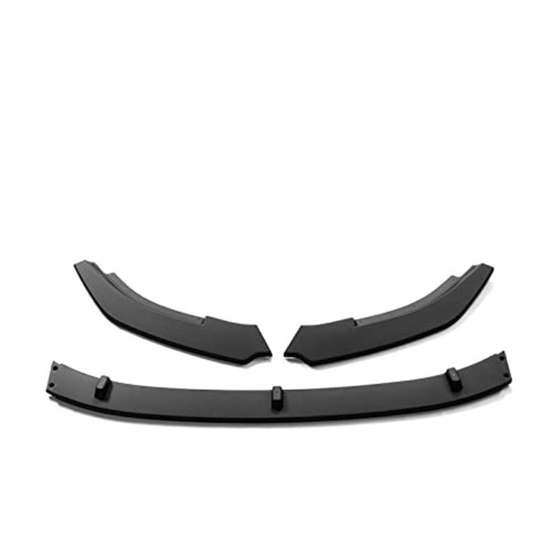 JINFOLI Frontstoßstange Lip Spoiler Splitter Diffusor Body Kit Guards, for Volkswagen, for VW, for Golf, 6 MK6 GTI 2010 2011 2012 2013 Autozubehör Frontspoiler Frontspoiler(Black Matte Black) von JINFOLI