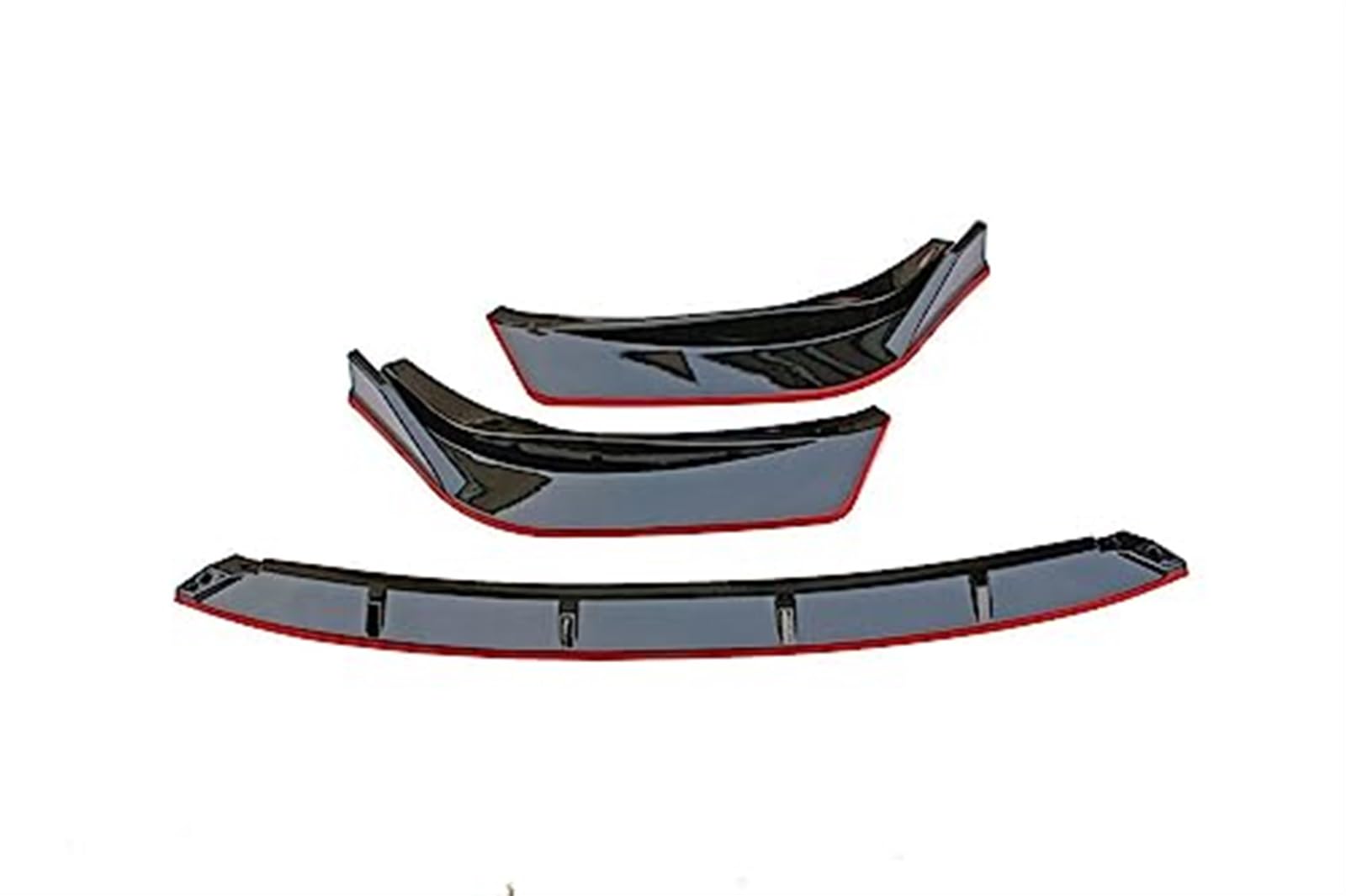 JINFOLI Frontstoßstangen-Lippenspoiler-Seitensplitter, for Lexus, IS250 IS350 IS300 F Sport 2014–2016, Bodykit, Schutzvorrichtungen, Deflektor, Autozubehör, Frontspoiler Frontspoiler(Black Black Red) von JINFOLI