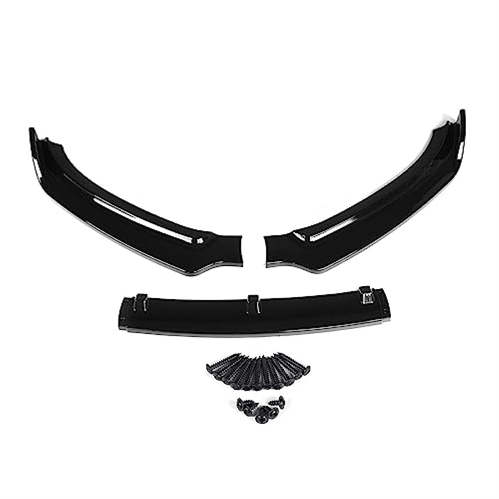 JINFOLI Frontstoßstangenlippenspoiler Seitensplitter Canards Deflector Diffusor Body Kit Guards, for, A4 B8.5 2013-2016 Autozubehör Frontspoiler Frontspoiler(Black Glossy Black) von JINFOLI