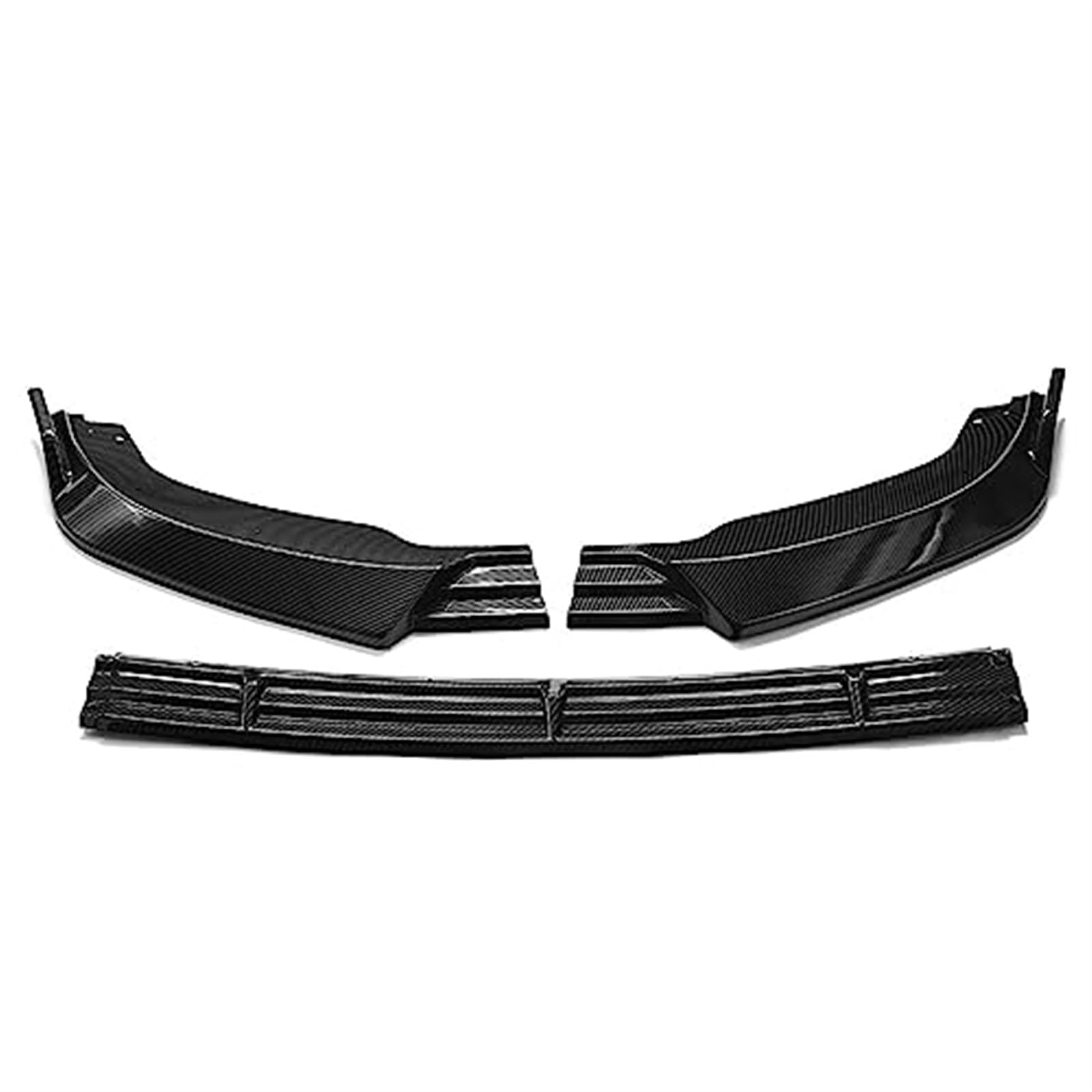 JINFOLI G37 Auto Frontstoßstange Splitter Lip Spoiler Stoßstange Lip Diffusor Body Kit Abdeckung Trim, for Infiniti, G37 Limousine 2010 2011 2012 2013 Frontspoiler Frontspoiler(BLACK Carbon Fiber Look von JINFOLI