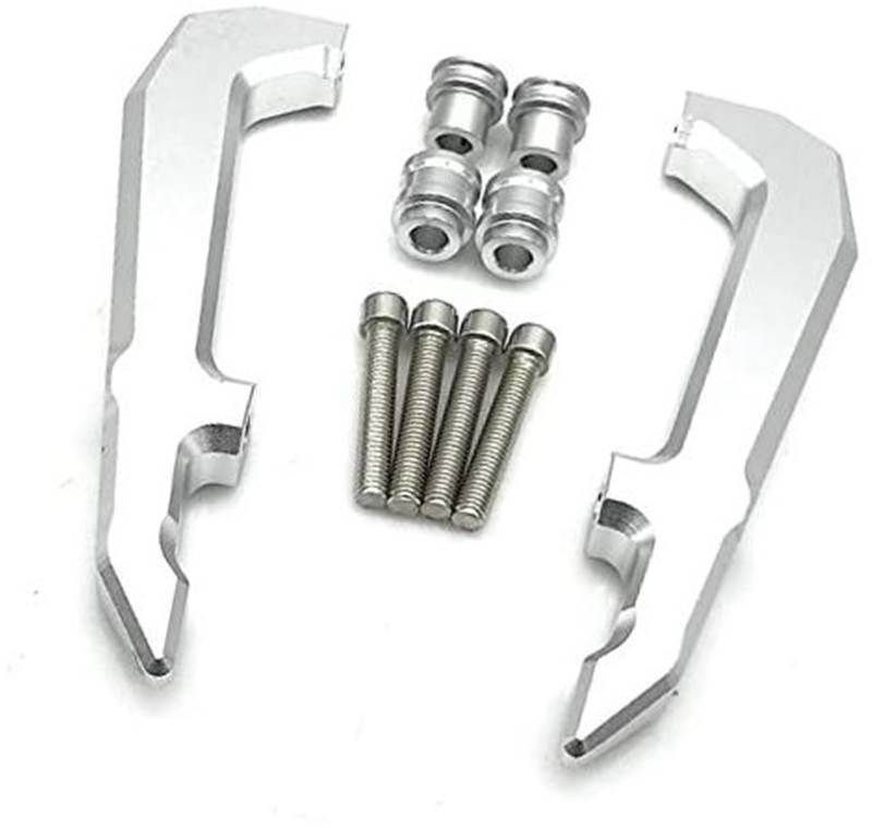 JINFOLI GROM MSX125 MSX 125 2021–2022, Motorrad-Haltegriffe hinten, Sitz, Sozius, Beifahrer, Schienengriff, Armlehnen-Zubehör Haltegriffe(Silver) von JINFOLI