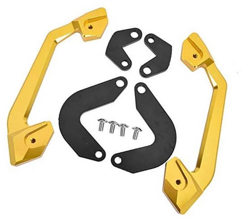 JINFOLI Haltegriff for Motorrad, Beifahrersitz, Haltegriff, Handlauf, Armlehne, CB 650R CB650 R 2019 2020, Zubehör Haltegriffe(Gold) von JINFOLI