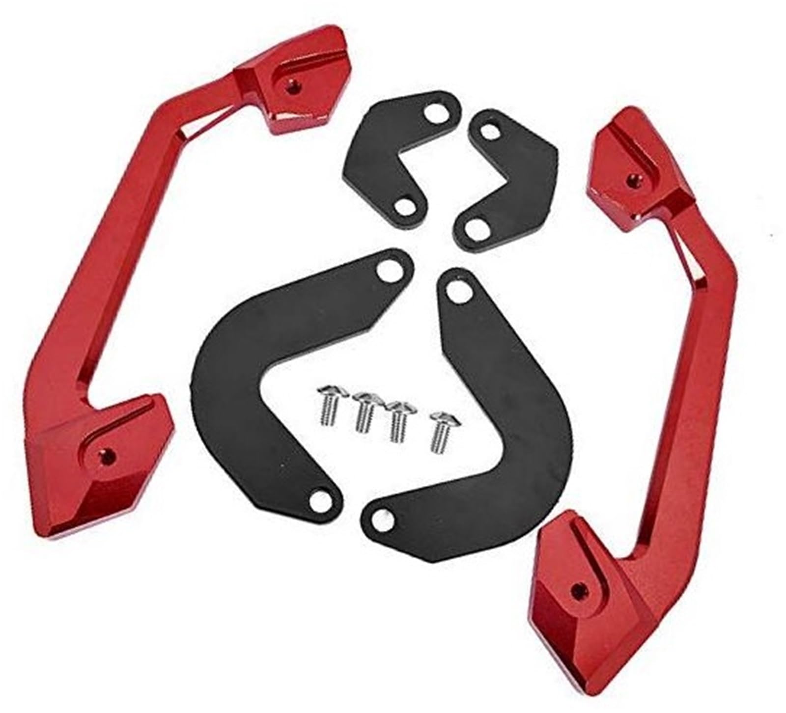 JINFOLI Haltegriff for Motorrad, Beifahrersitz, Haltegriff, Handlauf, Armlehne, CB 650R CB650 R 2019 2020, Zubehör Haltegriffe(Red) von JINFOLI