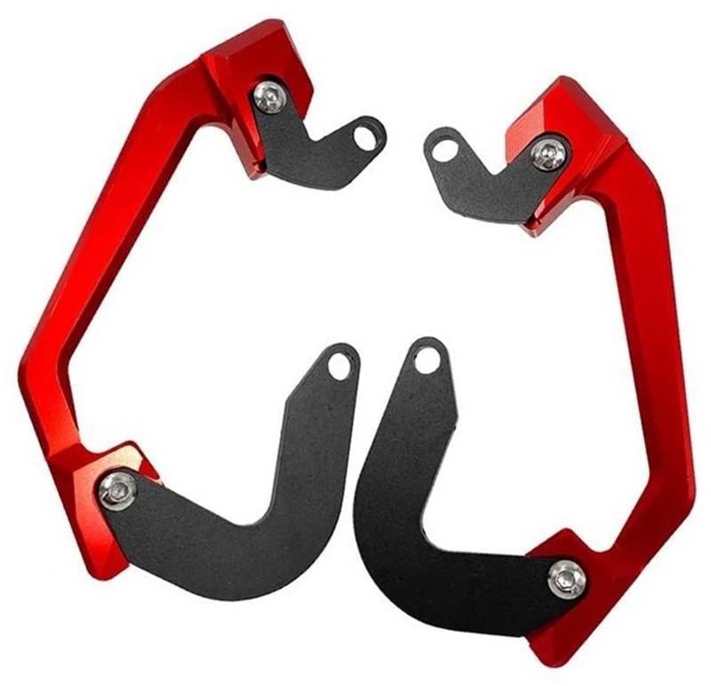 JINFOLI Haltegriff for den hinteren Beifahrer-Soziussitz des Motorrads, Handlauf-Armlehne, CB650R CBR650R 2019 2020 Haltegriffe(Red) von JINFOLI