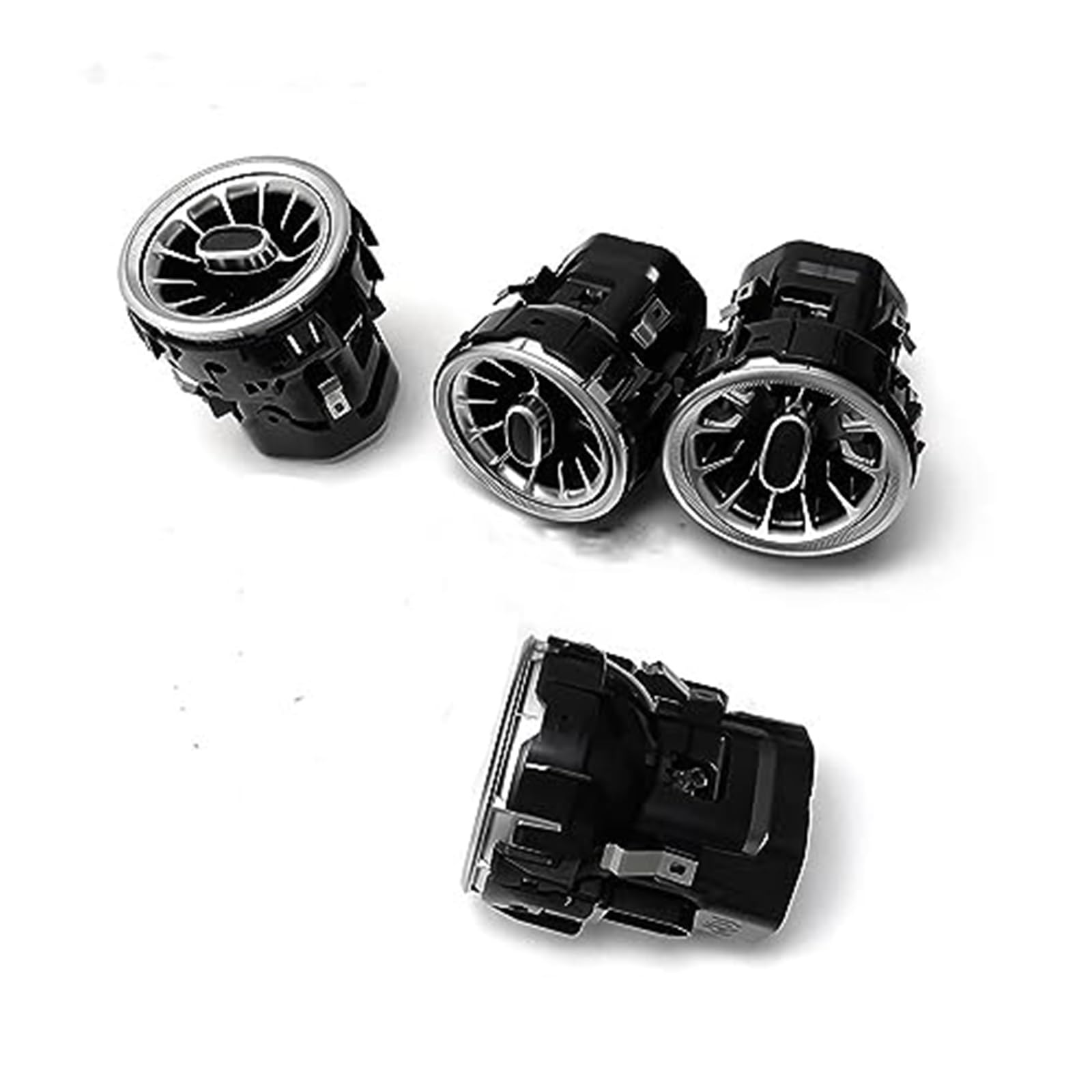 JINFOLI Innenfront-Armaturenbrett, Klimaanlage, AC-Entlüftungsauslass, Turboverkleidung, for Mercedes, for Benz, V-Klasse Vito Viano Valente Metris W447 15–19 Luftgitter(Black 4pcs) von JINFOLI