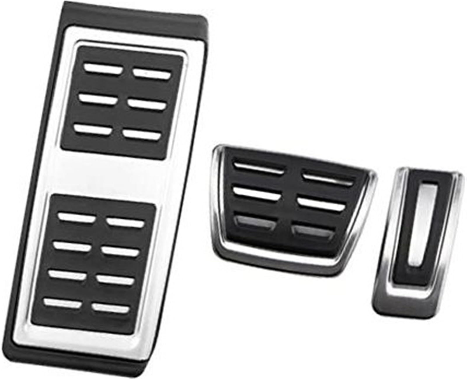 JINFOLI LHD-Auto-Pedalabdeckung, for VW, for Seat, Arona 2017–2022, Edelstahl, Auto-Pedale, Bremspedal-Schutzpolster-Abdeckung Autopedal(BLACK AT With Rest) von JINFOLI