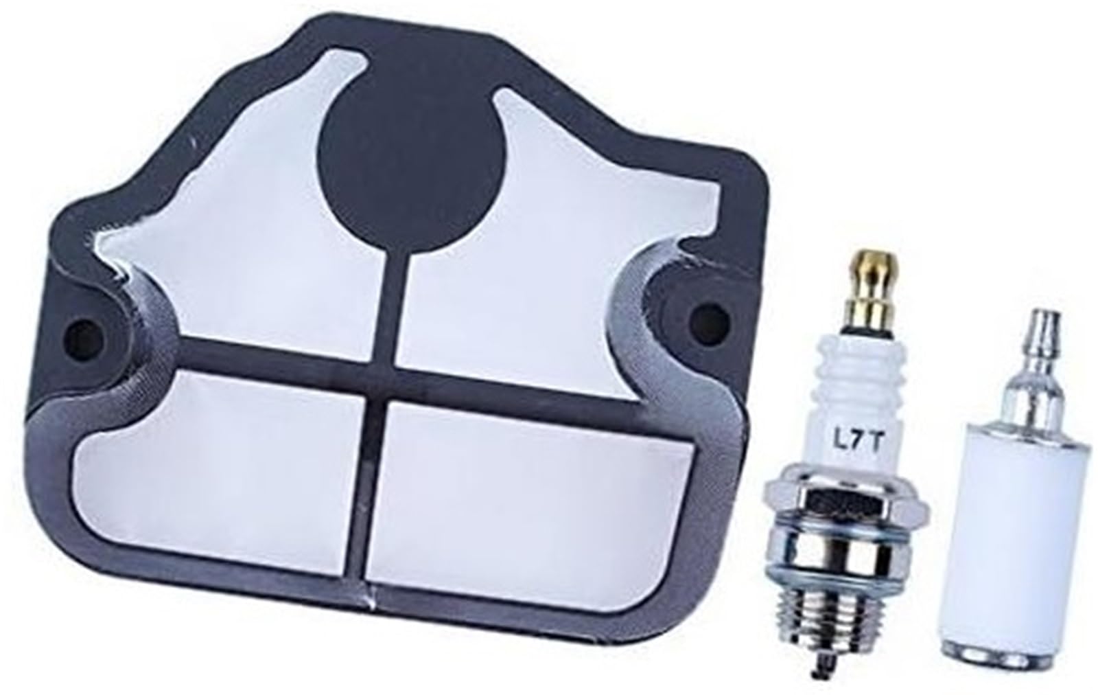 JINFOLI Luftfilter, Gas-Kraftstofffilter, Zündkerzen-Service-Kit for Husqvarna, Kettensäge 36 41 136 LE 137 137E 141 141LE 142 142E Zündkerze für Gartenmaschinen von JINFOLI