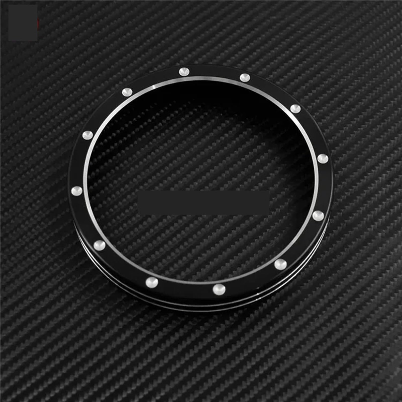 JINFOLI Motorrad-Billet-Tachometer-Zierblende, schwarzes Chrom, for Harley, Dyna Street Bob Sportster XL883 XL1200 Low Rider-Modelle Tacho-Zierring(Speedometer Trim4) von JINFOLI